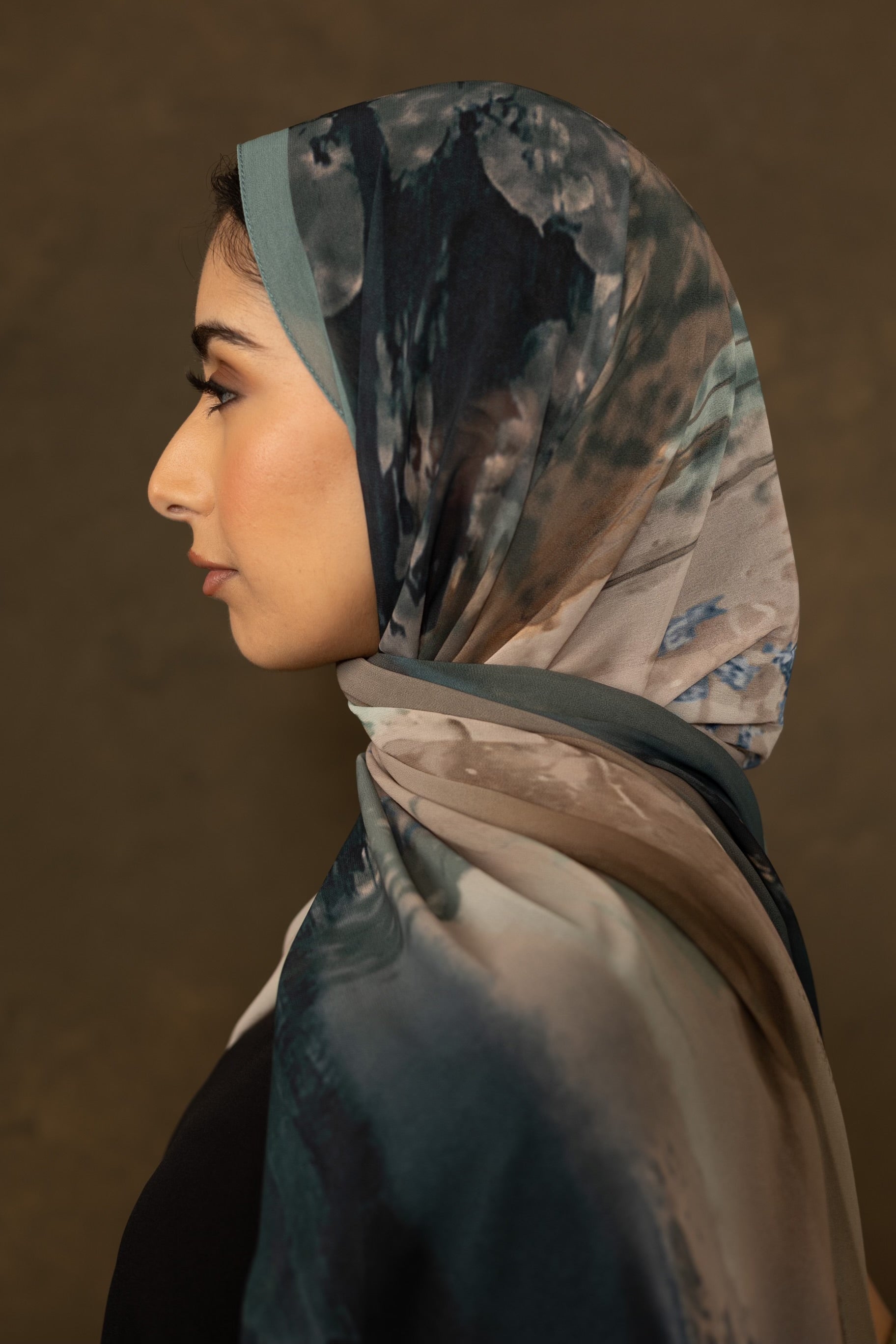 Nura Hijab-  Ocean Print - Glazed Bakes