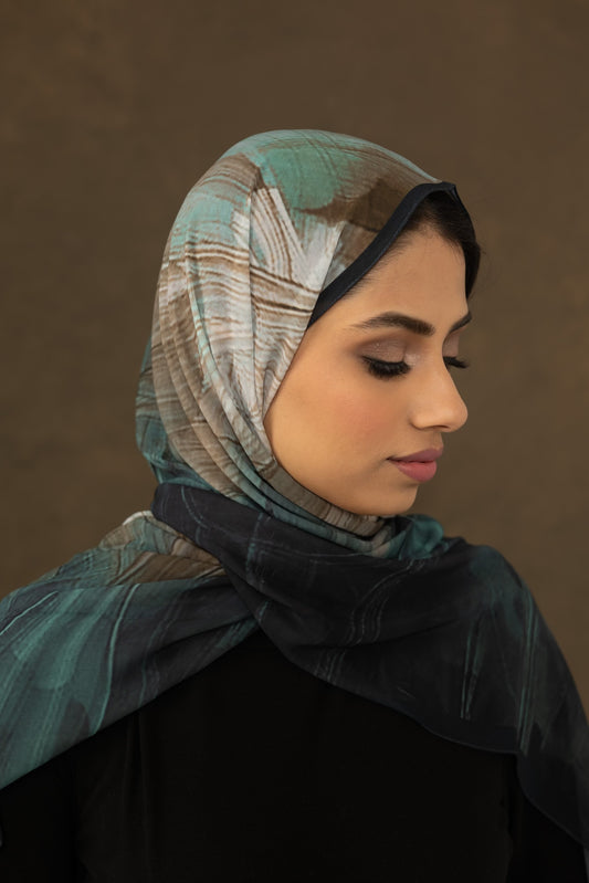 Nura Hijab- Deep Floral - Glazed Bakes