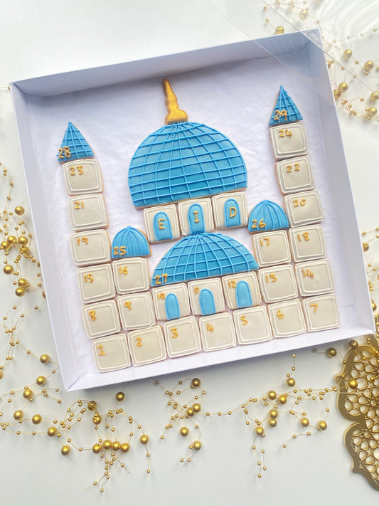 Ramadan Blue Mosque Calendar - Glazed Bakes