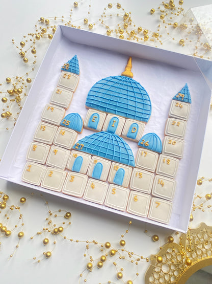 Ramadan Blue Mosque Calendar - Glazed Bakes