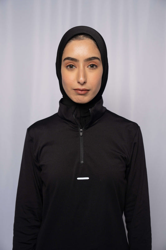 Black Sports Hijab - Glazed Bakes